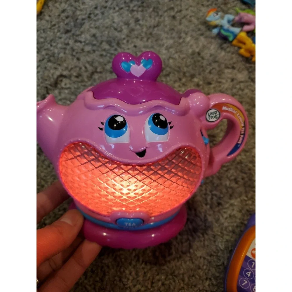 Leap Frog Musical Rainbow Tea Party Interactive Tea‎ Pot -Lights & Sounds